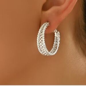 Silver Hoop Earrings